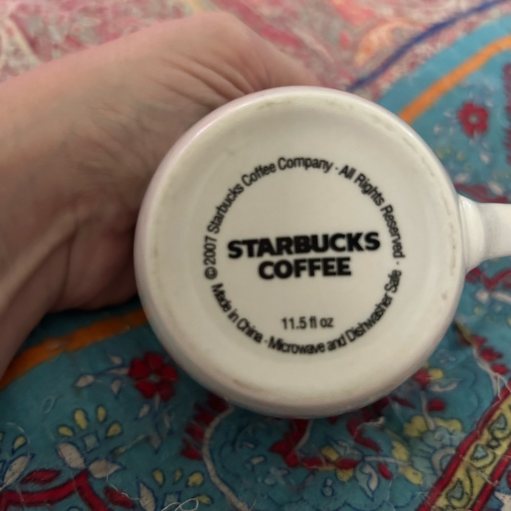 Pair of 2007 STARBUCKS 11.5 oz coffee cups - Picture 3 of 3